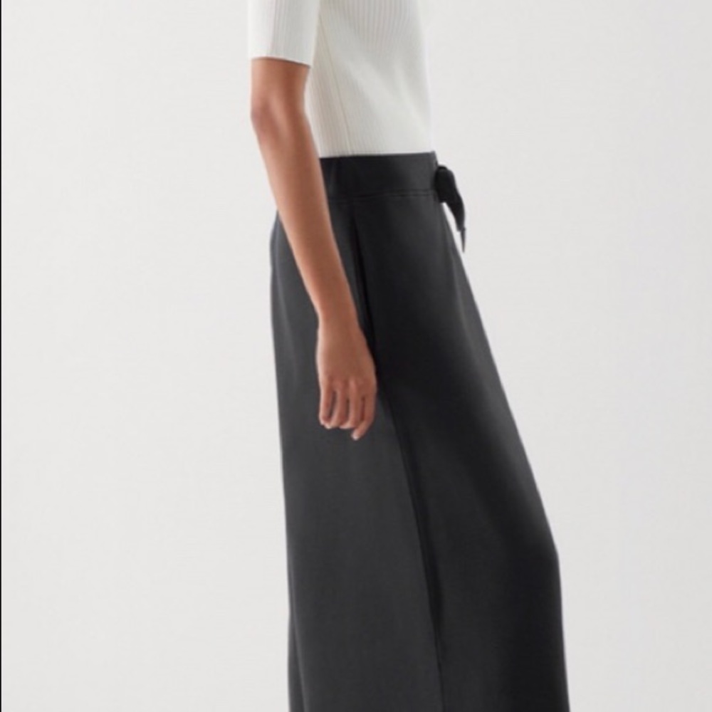NWT COS  M Wrap Pants Organic Cotton Black - Picture 5 of 10